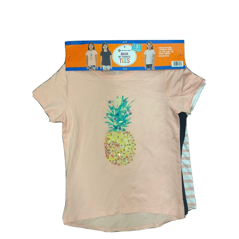 Members‎ Mark Girls 3 Pack My Favorite Tees 4/5